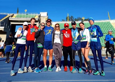 Almaty Triathlon Federation құрамасы Екінші Алматы жартылай марафонына қатысты